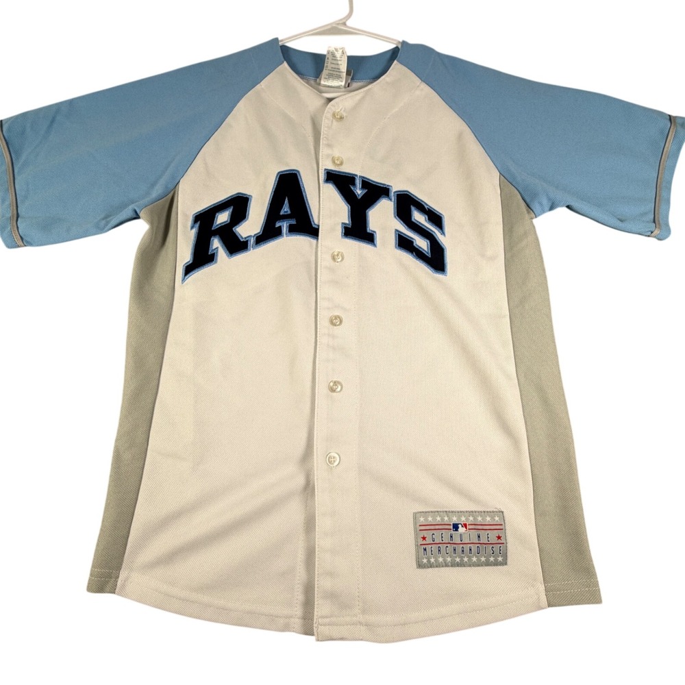 Signed Tampa Bay Rays Evan Longoria 3 Baseball MLB Jersey Youth XL 14/16